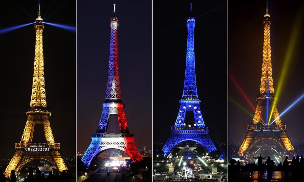 Different colours of Eiffel