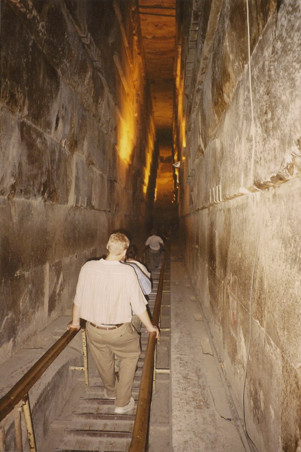 Inside view of Pyramid of Khufu