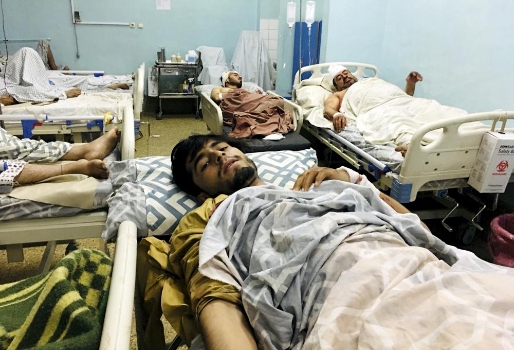 Wounded survivors from the airport attack being treated at hospitals in Kabul