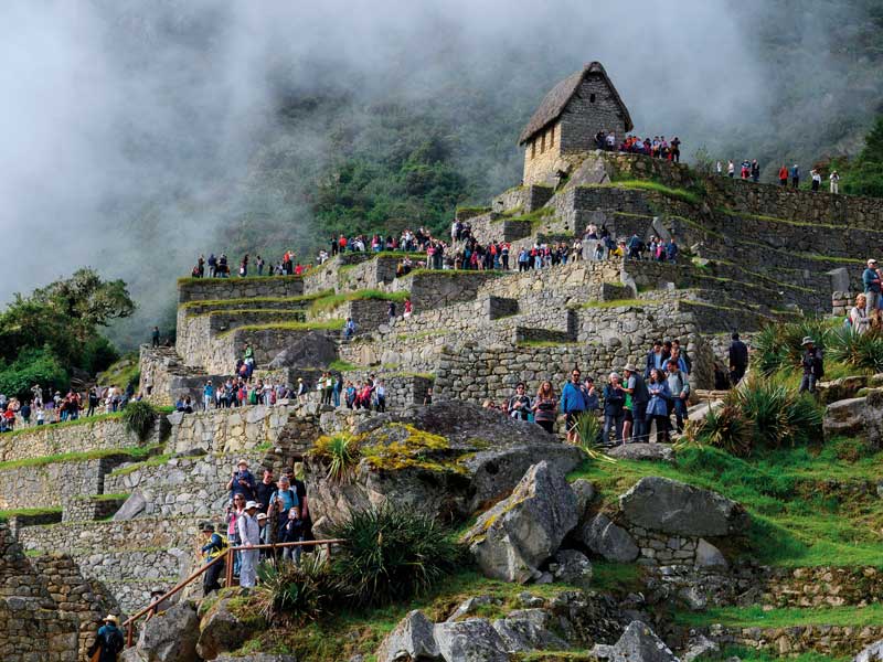 Peak time at Machu Picchu