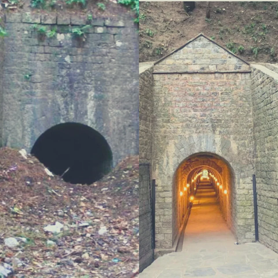  BEFORE AND AFTER MOTO TUNNEL 