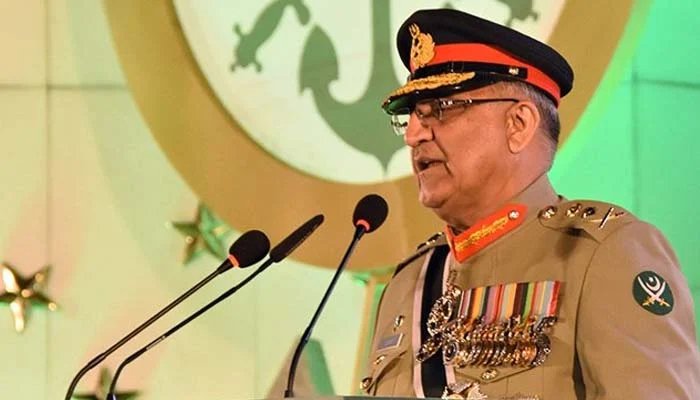 Army Chief Gen. Qamar Javed Bajwa addressing the Defence day event  