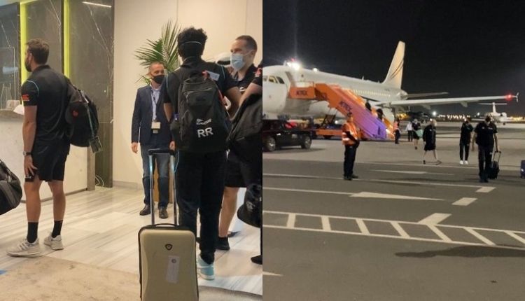 New Zealand Team landing in Dubai 