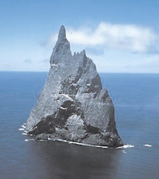 Zealandian Rock in the Ocean