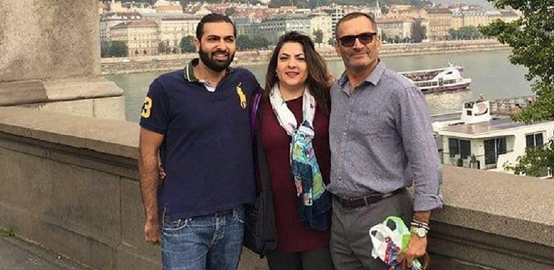 Zahir Jaffer along with his parents