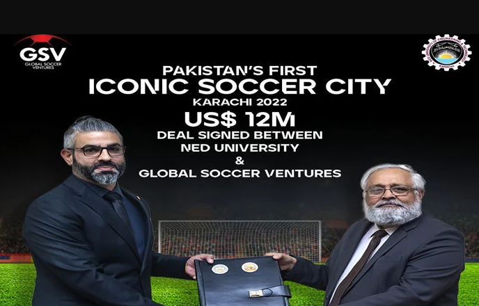 <strong> Agreement of Pakistan’s first football stadium to be Established in Karachi:</strong>