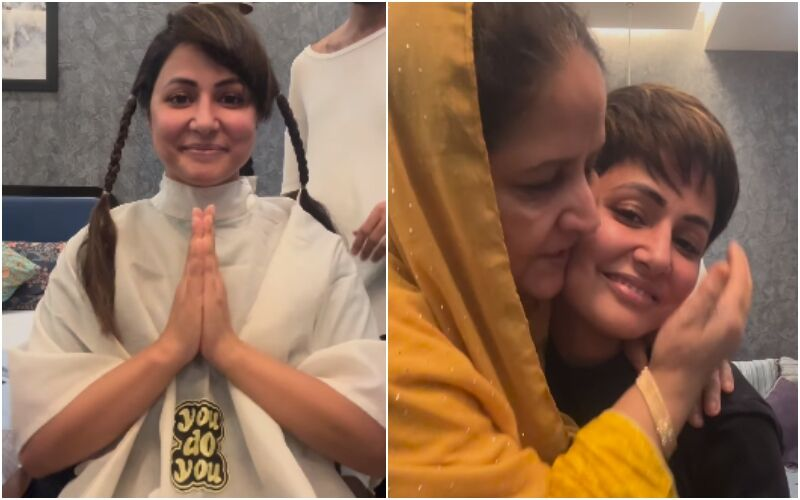 Hina Khan's Mother Cries As She Cuts Her Hair Amid Cancer Treatment